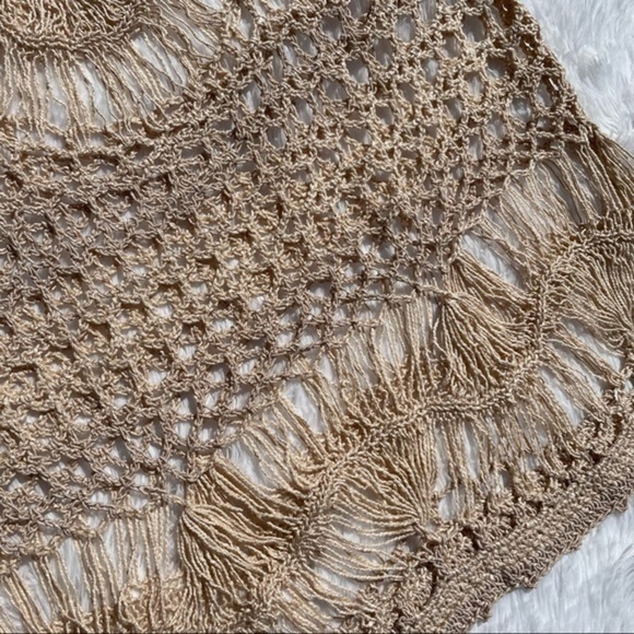 DOLCE CABO Sand Crochet Top Small - Picture 9 of 11